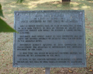 Plaque at Conway Cemetery, 300 pixels