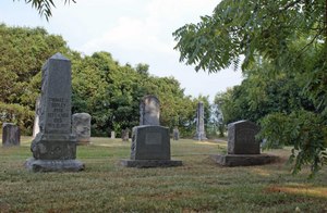 Wide shot of Conway Cemetery, 300 pixels